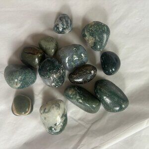 Moss Agate Crystals BULK Tumbled